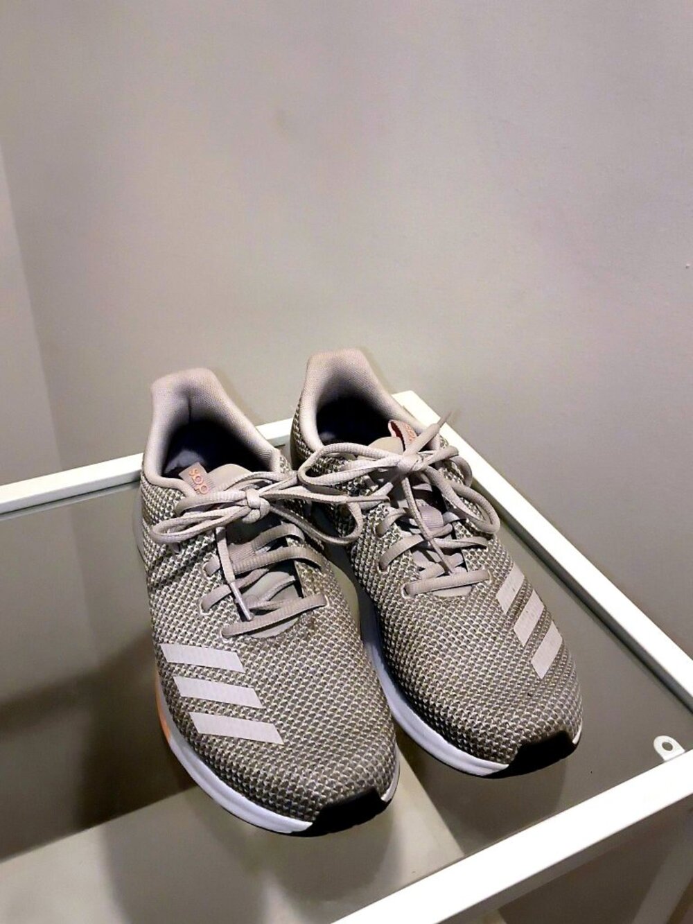 adidas Cloudfoam QT Racer Grey Women's Running Shoes US 7